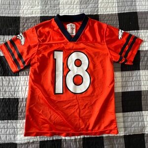 NFL Team Apparel Denver Broncos Manning football jersey youth size L 12-14